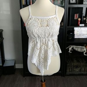 Crochet backless top